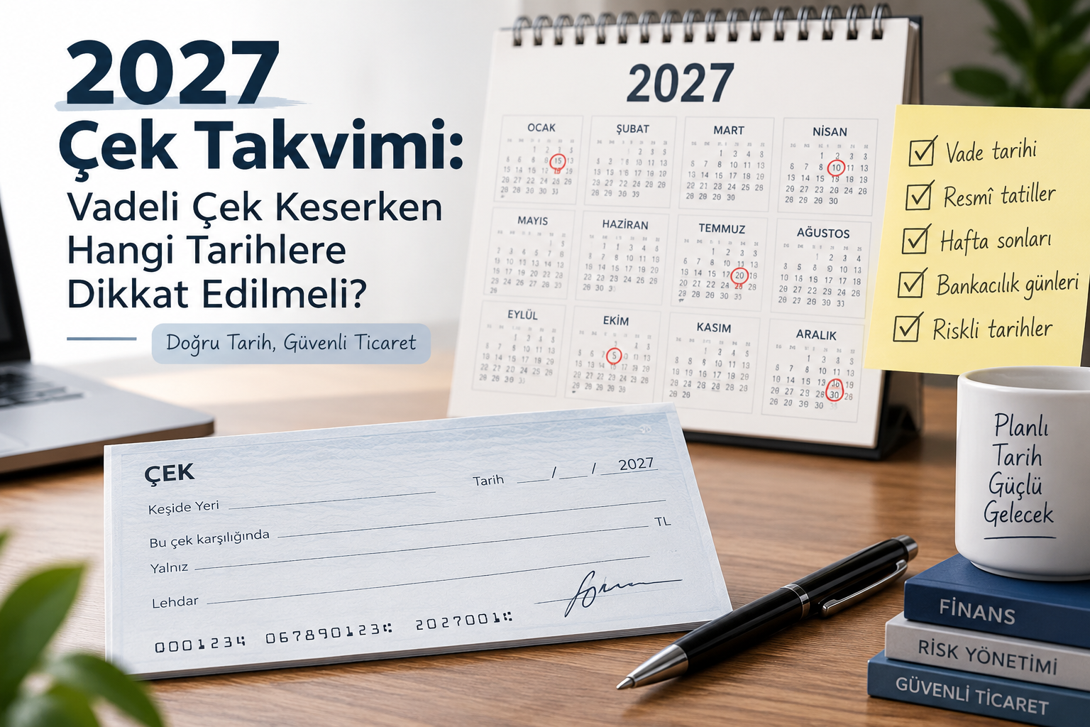 2027 Çek Takvimi: Vadeli Çek Keserken Hangi Tarihlere Dikkat Edilmeli?